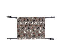 Cat Hammock Soft Comfortable Warm Pet Double Layer Plush Hammock for Rabbits Kittens Hamsters Puppies Ferrets (S White Dog)