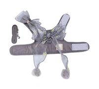 Cat Harness and Leash Set | Breathable Mesh Vest for Walking/Hiking/Outdoor | Adjustable Hook and Loop Design with D - Ring | 2 - in - 1 Pet Security Gear (Metro)