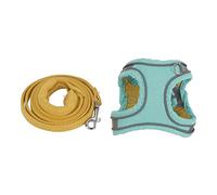 Cat Harness Escape Proof and Leash Set with Bell Adjustable Breakaway Collar for Cats Kittens XS S oft Harness for Small Dogs Puppies Pet Supplies for Outdoor Walking Travel (SG)