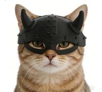 Cat Hat - Party Pirate Pet Headwear | Cat Medieval Knight Helmet Costume for Halloween, Dress up, Cosplay, Festival, Birthday Kitten Outfit Photo Use