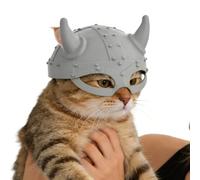 Cat Head Cover - Pirate Pet Costume Headwear | Medieval Knight Helmet Cat Outfit Funny Cosplay Pet Hat Halloween Birthday Festival Photo Prop Costume Accessory for Cats, Kittens