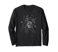 Cat Headphones Stars Silly 90s Grunge Y2K Vintage Graphic Manga Larga