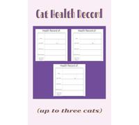 Cat Health Record (up to three cats): Professor Purr-ple Productions by Marie Mavyn