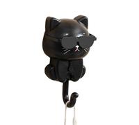 Cat Hooks For Keys - Cat Key Holder | Kitten Coat Hooks | Utility Wall Hookss | Cute Adhesive Hookss With Sunglasses Decorative Cute Pet H0oks Adhesive Coat H0oks Cats Key Holder For Backpacks