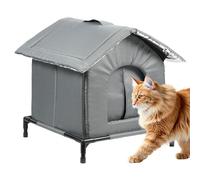 Cat House - 16.54x16.54x16.54 Inches Puppy Pet House, Winter Kitten Shelter, Waterproof Enclosed Animals Cave | Housee For Pets Garage Residential Area Backyard Patio Balconys Parks