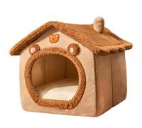 Cat House - 17 pulgadas Cozý Pet Retreat | Plush Soft Bedding - Warm Indoor Cave Bed for Small Dogs and Cats, ideal for Winter Comfort and Proporcioning a Secure Haven for Your Furry Pets