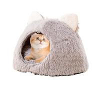 Cat House Bed, Washable Pet Cave House, 18.9x18.9x18.9 Inches Comfortable Sleeping Nest, Plush and Cotton Cute Indoor Bed for Cats, Kittens, Puppies & Dogs, Ideal for Cozy Rest