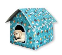 Cat House - Cama impermeable para perros grandes, colchón calmante para mascotas, cueva de lujo, lavable, antiansiedad, con cojín suave, cama para mascotas, sofá antideslizante (C, 38 x 33 x 37 cm)