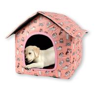 Cat House - Cama impermeable para perros grandes, colchón relajante, cueva para mascotas, casa de perro lavable de lujo, antiansiedad, con cojín suave, cama para mascotas antideslizante para sofá (B