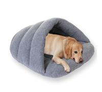Cat House - Cama mediana para perros lavable para interiores, cueva para mascotas con cojín suave, extraíble y relajante, antiansiedad, cama cálida para mascotas, sofá antideslizante (M-58 x 48 x 22