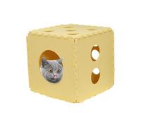 Cat House | Cat Bed House | Soft Cats Nest | Foldable Cats Cube with Soft Cave-Style Cat Bed, Foldable Pets Hideaway with Washable Fabric For Comfort and Convenience