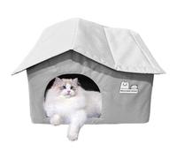 Cat House, Cooling Pet Rest Cave with Ventilated Design, Foldable Indoor and Outdoor Shelter, Comfortable and Breathable Pet Cave for Hot and Cold Weather, Ideal for Travel Use