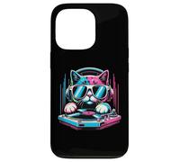 Cat House DJ Record Techno EDM Música Cat Kitty DJ Carcasa para iPhone 13 Pro