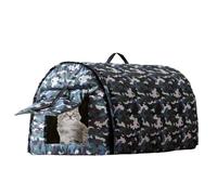 Cat House for Outdoor Cats | Warm, Weatherproof, aislante para invierno | Cozy Outside Feral Cat House, Cold Weather Shelter, Pet House for Outdoors