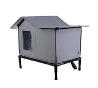 Cat House | Impermeable Pet Shelter | Winter Outside Shelter | Raised Base Hideaway for Garden Patio Backyard Porch Balcony Garages Home Indoor Bunny Kitten Animal Outdoor Use