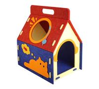 Cat House Indoor - Felt Nest Cave for Bedroom | Felt Cloth with Enclosed Design, Modern Pet Rest Play Accessory, Kitten Puppy Dog Shelter, Living Room, Winter Apartment, Terrace Garden Home