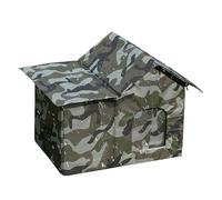 Cat House Outdoor - 600D Oxford Cloth Removable Lining Winter Cave, PVC Board Pet Outdoor Houses Weatherproof | 51 x 35 x 41 cm Outdoors Cat House for Garden Patio Backyard Balcony Garages Dog Bunny