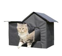 Cat House Outdoor - 600D Oxford Cloth Removable Lining Winter Cave, PVC Board Pet Outdoor Houses Weatherproof |51x35x41cm Al aire libre Cat House para jardín patio trasero Balcony Garajes Gatito