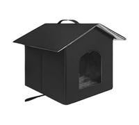 Cat House para El Exterior - Refugio De Gatos Al Aire Libre Resistente A La Intemperie | Casa De Gatos Impermeables | Peto AIMPRESA Caliente | Protección De Toda La Temporada | Montaje Fácil | Gatito