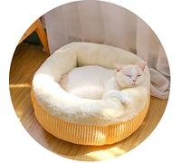 Cat House Warm Winter Burned Cat House semicerrado Four Seasons Universal Gat Pad Dog House, A, L
