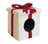 Cat Houses for Interiors, Soft Pet Bed House, Box Shaped Cat Bed, Closed Cat Cave Bed, Warm Indoor Cat House, Large Pet Cave Bed, Cute Cat House for Pets, Cat and Dog Bed House, Cozy Pet Bed for Cats