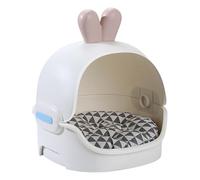 Cat Hut - Caseta impermeable para mascotas de 45 cm, cama extraíble para dormir, cueva gruesa y cálida para descansar, espacio de relajación de invierno y Navidad para gatos de larga duración