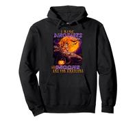 Cat I Ride Dinosaurs Brooms Are For Amateurs Funny Halloween Sudadera con Capucha