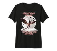 Cat I Ride Dragons Brooms Are For Amateurs Halloween Camiseta Premium