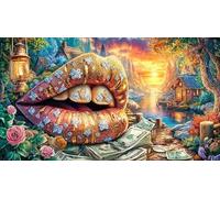 Cat-in-Sunglasses-Lounging-in-Pool-with-Money 1000 Piezas Puzzle Educativo para Adultos y niños Papel Reciclado Desafiante Actividad en casa 70x50/1000pcs