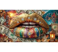 Cat-in-Sunglasses-Lounging-in-Pool-with-Money Puzzle Familiar 1000 Piezas Desafiante y Divertido Papel Reciclado para Adultos 70x50/1000pcs