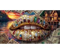 Cat-in-Sunglasses-Lounging-in-Pool-with-Money Puzzle para Adultos y niños 1000 Piezas Juego Educativo Papel Reciclado Desafiante Actividad en casa 70x50/1000pcs