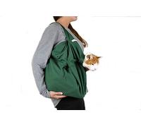 Cat-in-the-Bag Cozy Comfort Carrier - Small Green Cat Carrier, Cat Holder for Cutting Nails, & Cat Carrier Pouch for Vet Visits, Medication Administration, Dental Care, & Travel