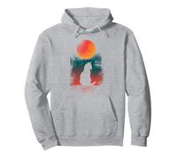 Cat in The Night Sudadera con Capucha