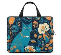 Cat in The Wild - Funda para portátil ultrafina, impermeable, de 17 pulgadas, con correa de mano