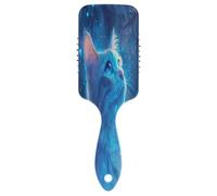 Cat is Looking at the Blue Stars - Peine con cojín de aire para mujer, antiestático, peine para cabello saludable, cepillo de viaje para mujer