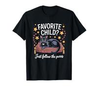 Cat Is My Favorite Child | Cute Cat Lover Mom Dad Pet Owner Camiseta