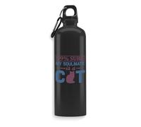 Cat is My Soulmate - Botella de agua, botella de viaje, botella de deporte al aire libre