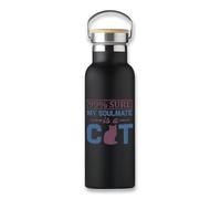 Cat is My Soulmate - Termo al vacío, botella ecológica, taza de café