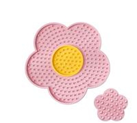 Cat - Juguete interactivo para mascotas, almohadilla de silicona de flores | Característica de material suave, producto de placa de alimentación lenta, del estrés, aseo de baño, uso de gato y