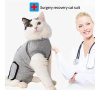 Cat Jumpsuit, Male Leakage Protection After Cat Surgery, Cat Castration, Cat Body, hind Leg Tension, Anti Licking and Anti Scratching (Gray XS)