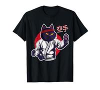 Cat Karate Player, Karate Outfit, Japanese Design Camiseta