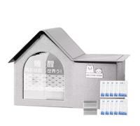 Cat Kennel House, Outdoor Cooling Shelter, Waterproof Pet Home, Built in Air Conditioning System with 10 Ice Packs for Backyard, Garden, Patio, Garage, Deck Use, 21x17x15 Inches