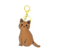 Cat Keychain - PU Leather, Stuffed Animal, 16cm, Bag Charm, For Men, Women,