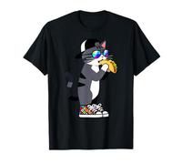 Cat Kids, Pet Cat Eating Taco, Funny Cat Camiseta