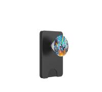 Cat Kitty Montando Fuego Respirando Tiburón Arco Iris Laser PopSockets PopWallet para MagSafe