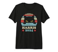 Cat Ladies for Kamala Funny Cat 2024 Presidente Kamala Harris Camiseta Premium