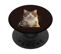 Cat Lady Club Miembro Tabby Love PopSockets PopGrip Adhesivo