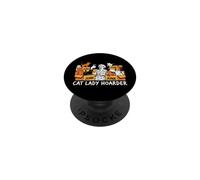 Cat Lady Hoarder Funny Crazy Kitten Collector Design PopSockets PopGrip Adhesivo