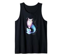 Cat Lady Kitten Mom Art Magical Cat Mermaid Lover Camiseta sin Mangas