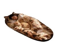 Cat Large Sleeping Bag, Plush Adult Sleep Sack, 68x31 Inch Soft Warm Wearable Blanket, Warm Relaxation for Winter Comfort Home Office Dorm Travel Backpacking Cold Weather Use Women Men